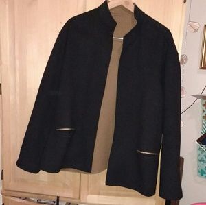 Reversible wool jacket